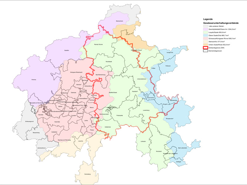 Lageplan des GUV Loquitz/Saale. Quelle: ZWA SLF-RU