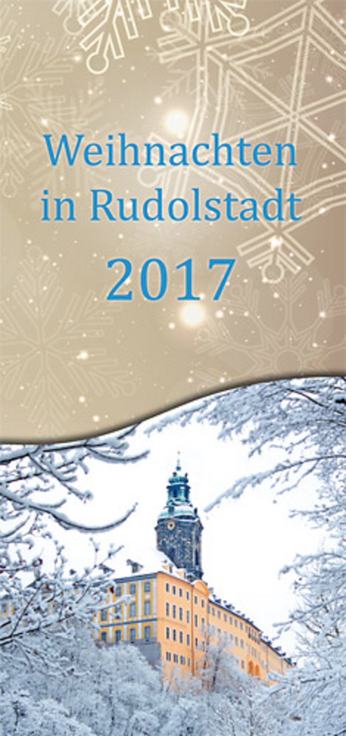 Faltblatt Weihnachten in Rudolstadt - Veranstaltungsvielfalt im Advent.