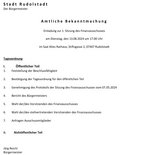 1. Sitzung am 13.08.2024 1. Sitzung am 13.08.2024