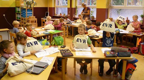 Bild: Besuch der 1. Klasse der Freien Fröbelschule Cumbach