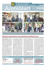 Amtsblatt 14/2020 vom 20. August 2020