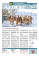 Amtsblatt 22/2022 vom 15.12.2022