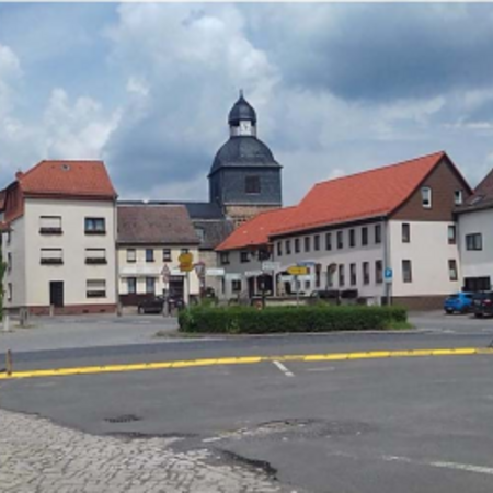 Marktplatz im Ortsteil Remda
