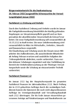 Bürgermeisterbericht Februar 2022