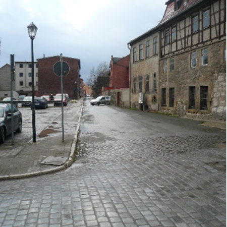 Straße „Hinter der Mauer“ - vor Beginn des Vorhabens