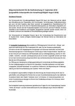 Bürgermeisterbericht September 2018