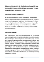 Bürgermeisterbericht Juli & August 2023