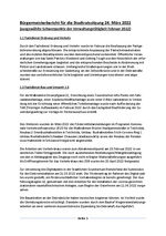 Bürgermeisterbericht März 2022