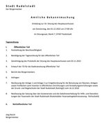 33. Sitzung am 01.12.2022