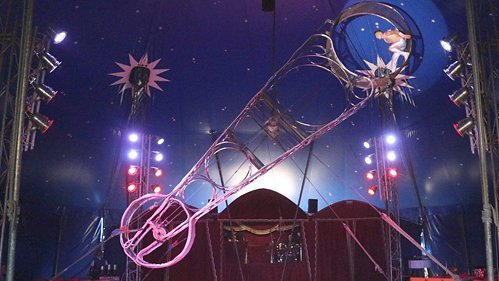 Attraktion "Todesrad". Foto: Zirkus