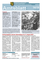 Amtsblatt 14/2019 vom 08. August 2019