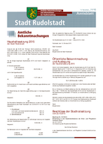 Amtsblatt 11/2015 vom 14. November 2015
