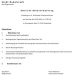 41. Sitzung am 09.04.2024