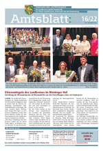 Amtsblatt 16/2022 vom 22.09.2022