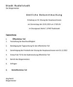 34. Sitzung am 19.01.2023