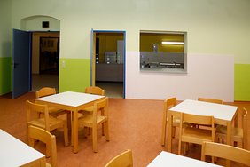 Sanierter Speiseraum der Grundschule "Anton Sommer" in Rudolstadt