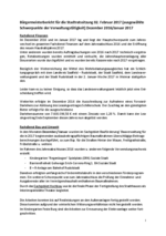 Bürgermeisterbericht Februar 2017