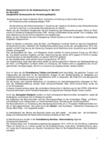 Bürgermeisterbericht Mai 2015