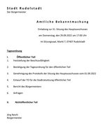 31. Sitzung am 29.09.2022 31. Sitzung am 29.09.2022