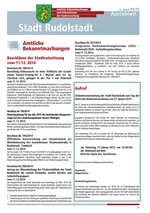 Amtsblatt 01/2015 vom 21. Januar 2015