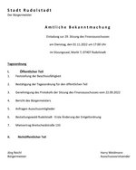 29. Sitzung am 01.11.2022