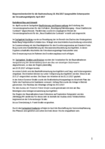 Bürgermeisterbericht Mai 2017
