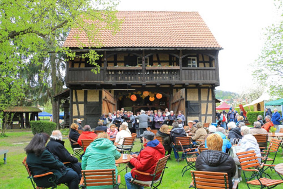 Das Frühlingsfest an den Bauernhäusern in Rudolstadt im vergangenen Jahr. Foto: Tom Demuth