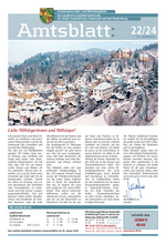 Amtsblatt 22/24 vom 19. Dezember 2024