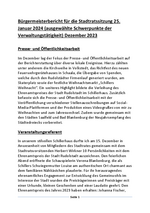 Bürgermeisterbericht Dezember 2023