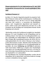 Bürgermeisterbericht April 2023