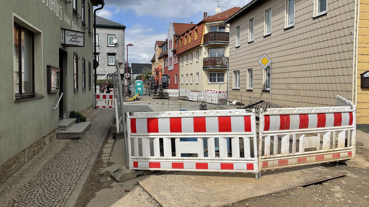 Baustelle in der Breitscheidstraße. Foto: Stadt Rudolstadt