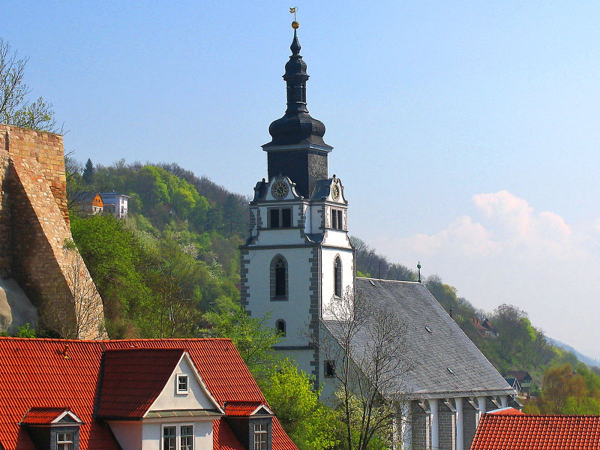 Die Stadtkirche in Rudolstadt.