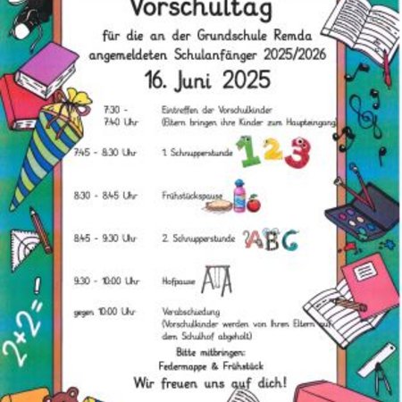 Vorschultag 16. & 17. Juni 2025